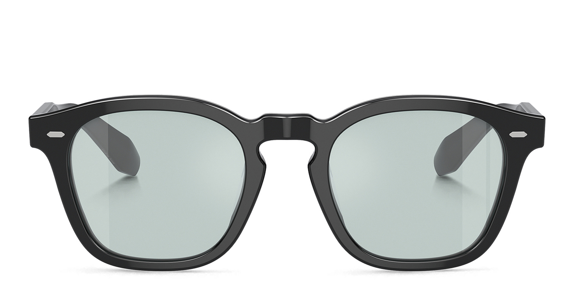 Shop OLIVER PEOPLES N.03 Unisex Square Eyeglasses in Black online.