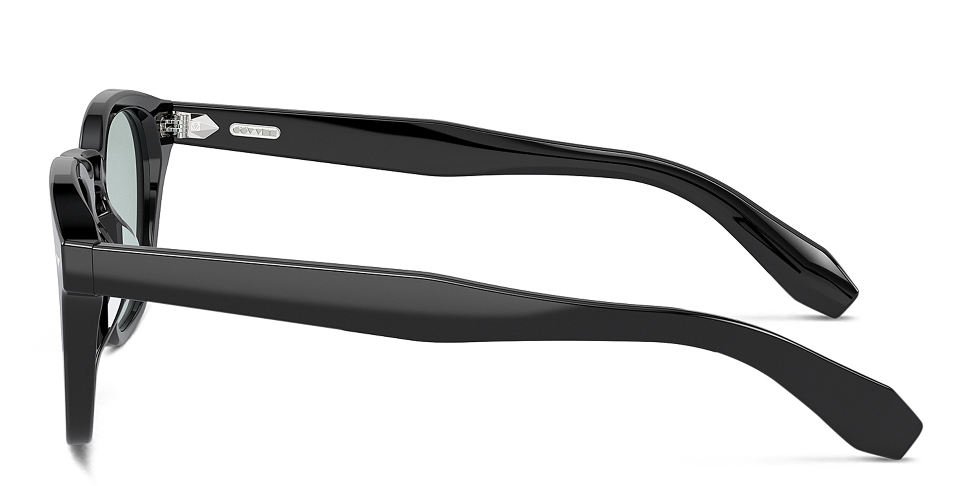 Shop OLIVER PEOPLES N.03 Unisex Square Eyeglasses in Black online.