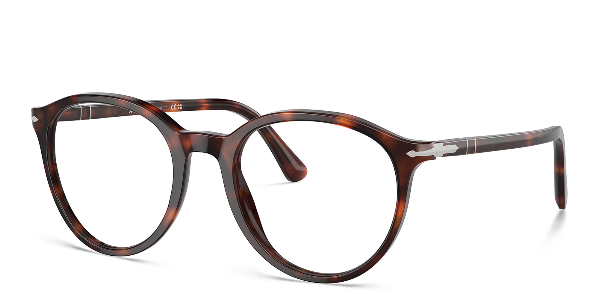 Shop PERSOL Unisex Panthos Eyeglasses in Havana online.