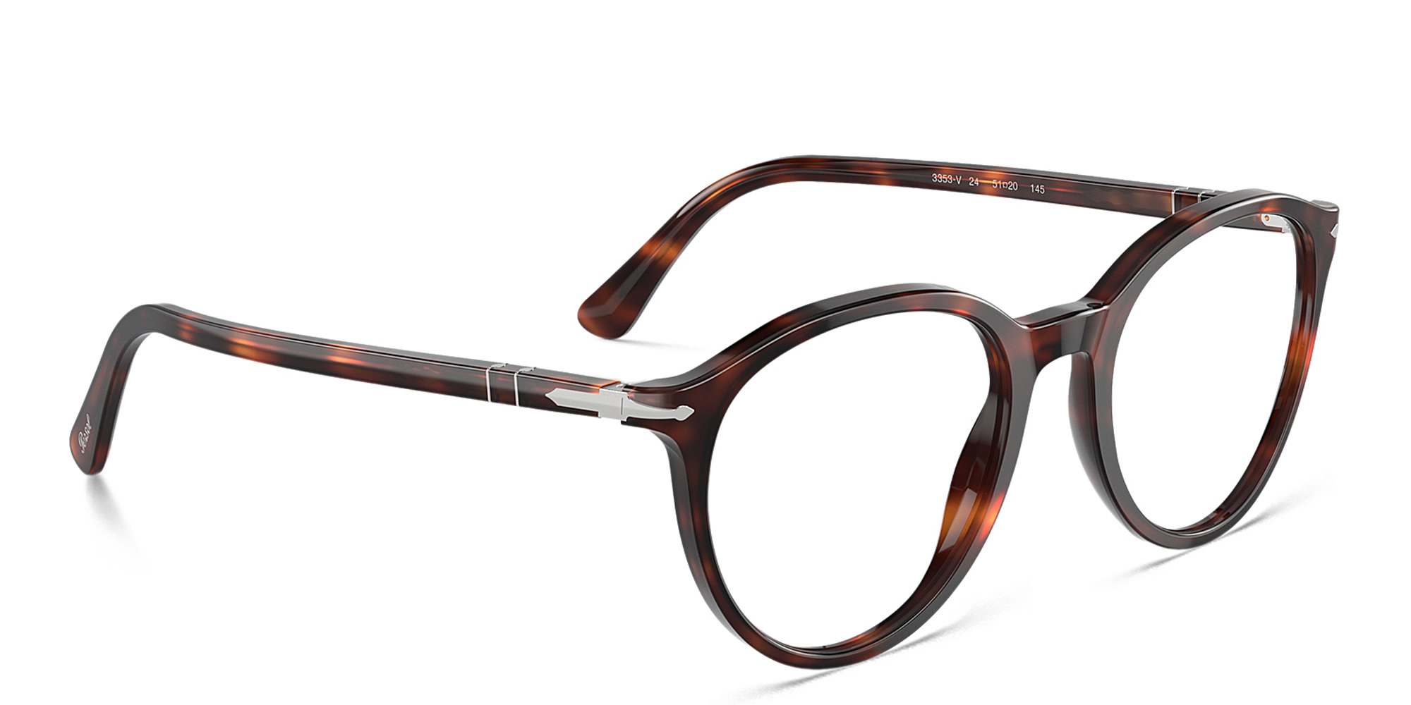 Shop PERSOL Unisex Panthos Eyeglasses in Havana online.