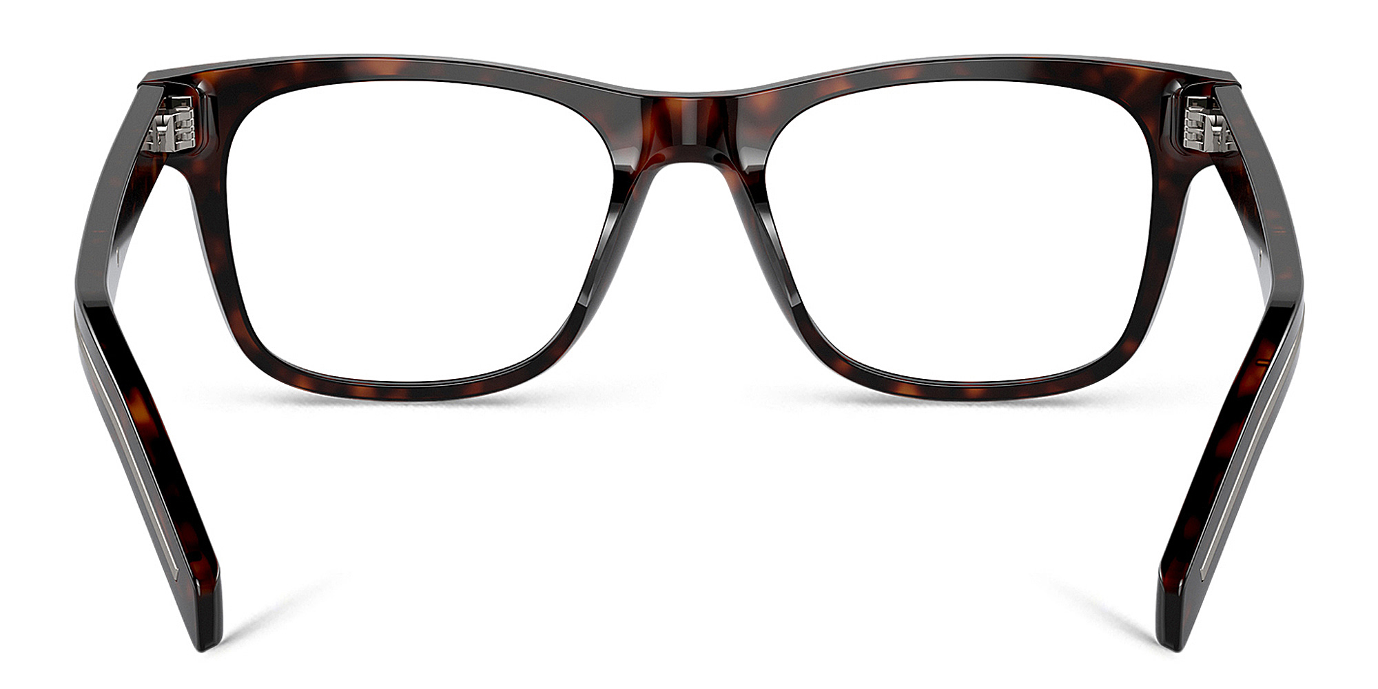 Shop PRADA Logo Pillow Eyeglasses in Tortoise online.
