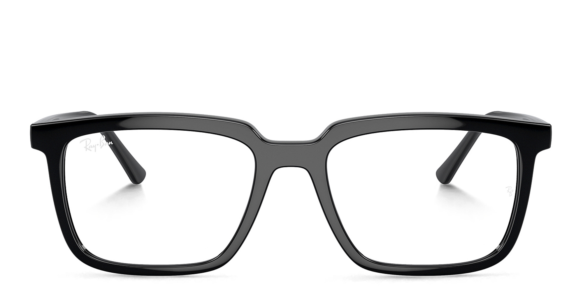 Ray-Ban Alain Optics Unisex Rectangle Eyeglasses in Black – Product Photo 1