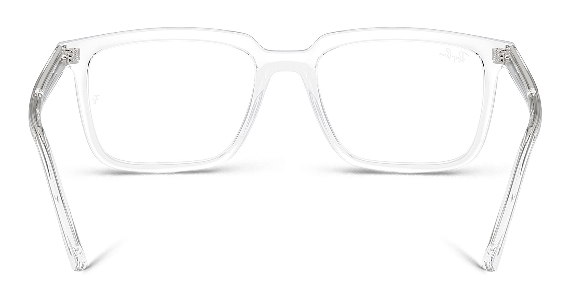 Shop Ray-Ban Alain Optics Unisex Rectangle Eyeglasses in Clear online.