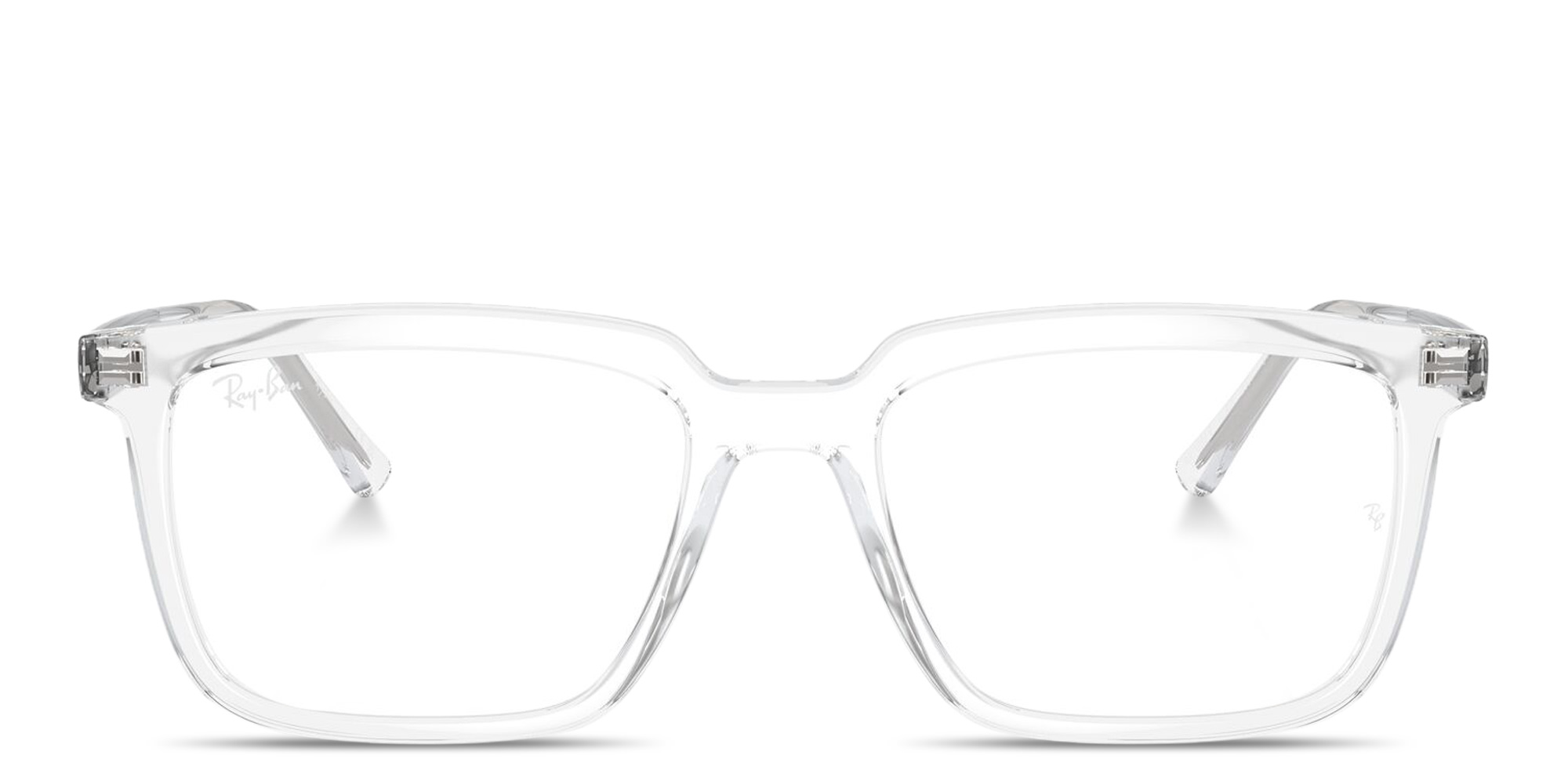 Shop Ray-Ban Alain Optics Unisex Rectangle Eyeglasses in Transparent online.