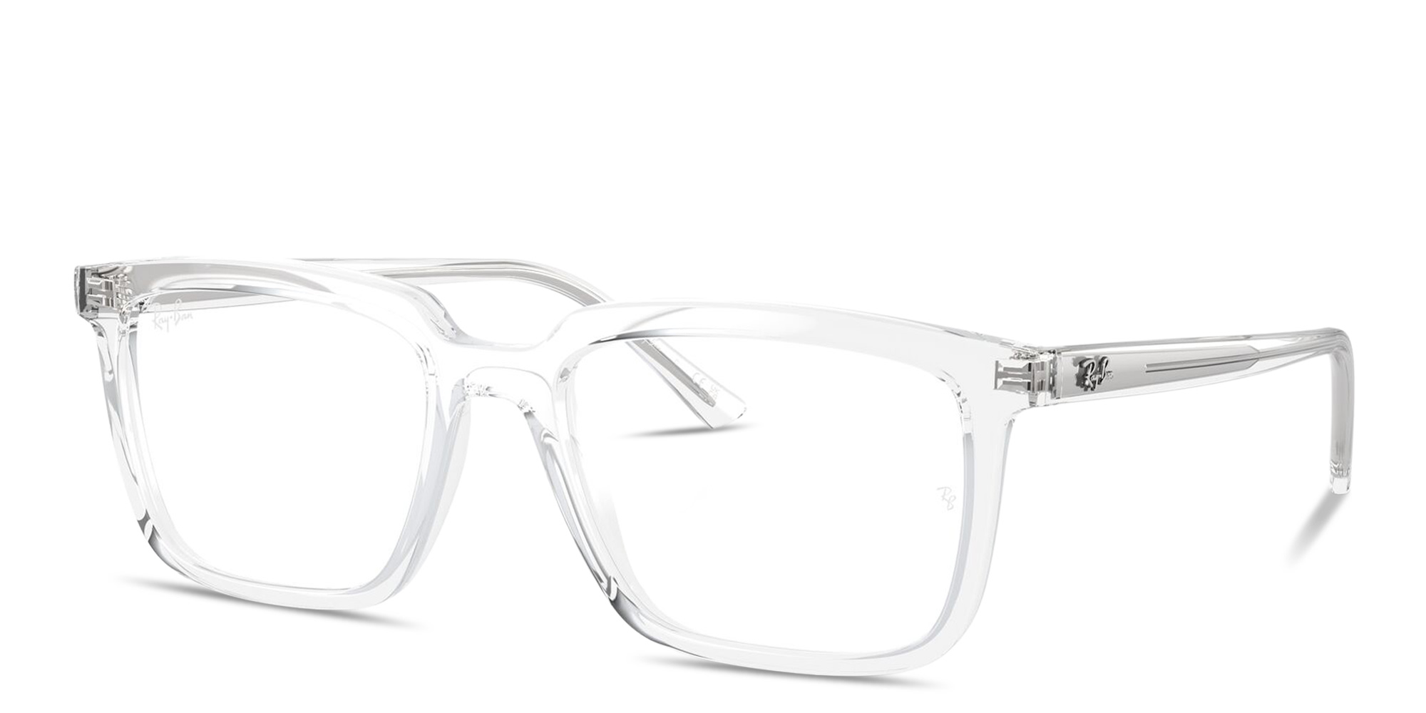 Shop Ray-Ban Alain Optics Unisex Rectangle Eyeglasses in Transparent online.