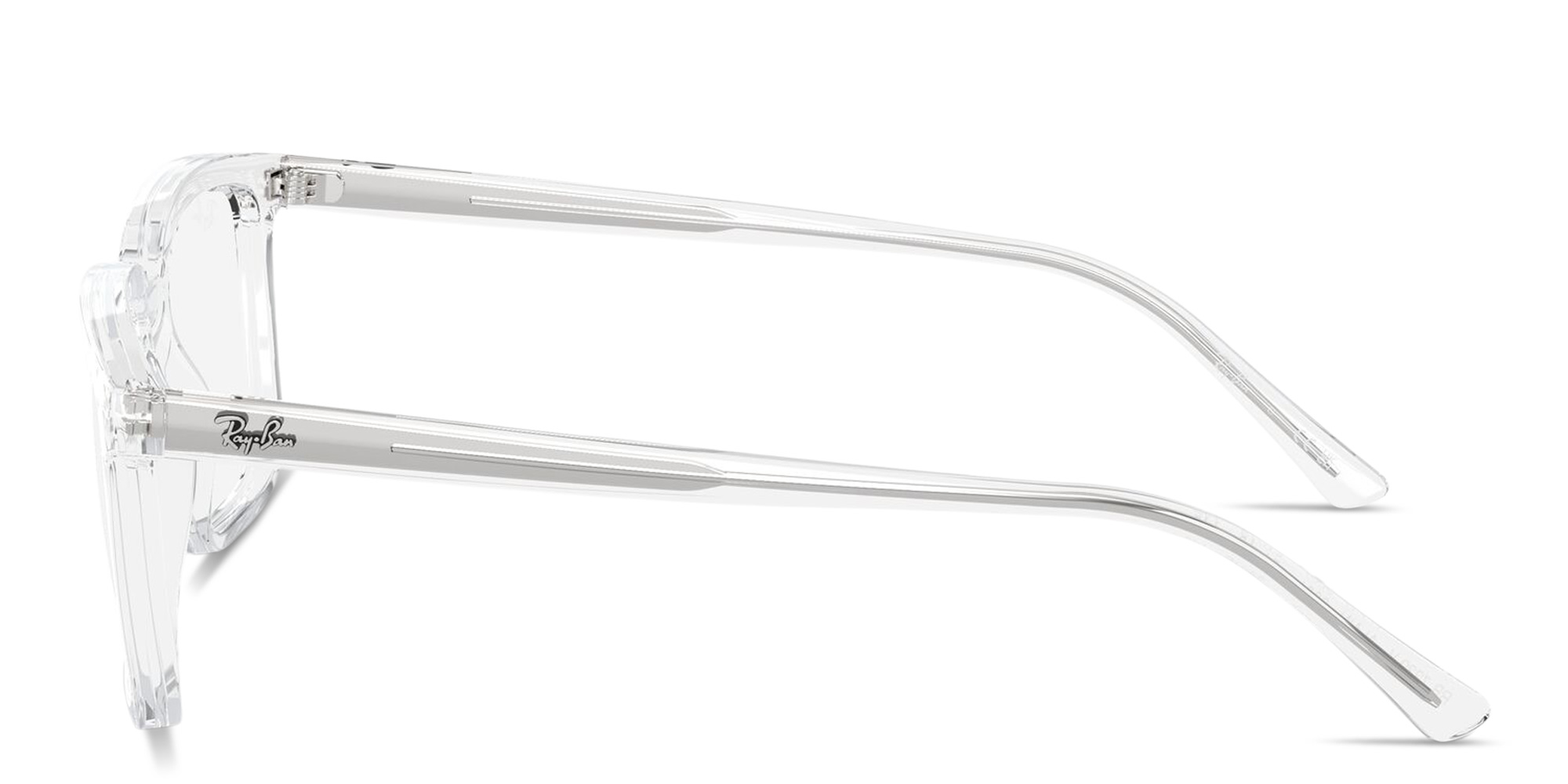 Shop Ray-Ban Alain Optics Unisex Rectangle Eyeglasses in Transparent online.