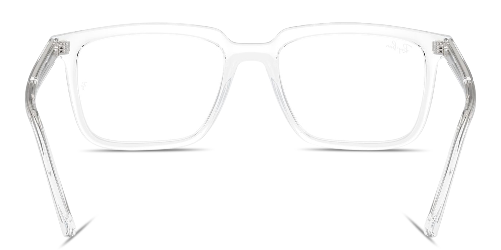 Shop Ray-Ban Alain Optics Unisex Rectangle Eyeglasses in Transparent online.