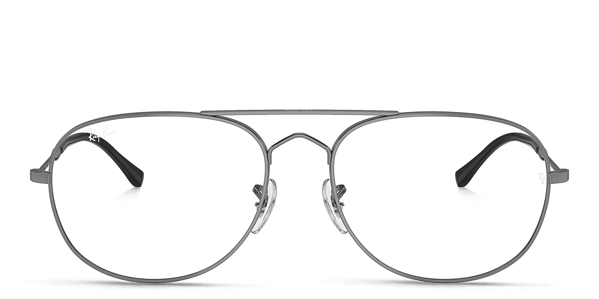 Ray-Ban Bain Bridge Optics Unisex Wide Pilot Eyeglasses in Gunmetal – Product Photo 1