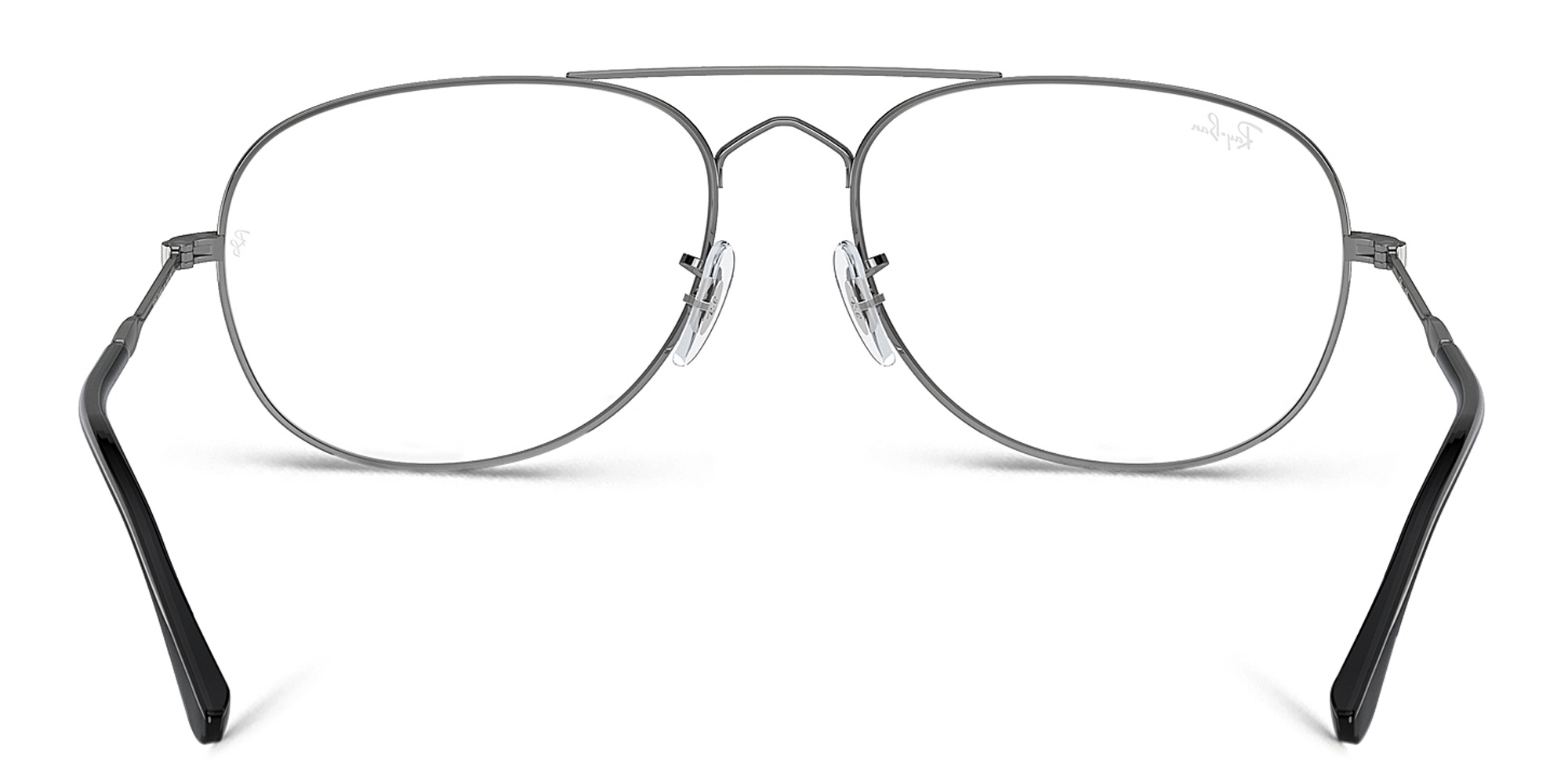 Ray-Ban Bain Bridge Optics Unisex Wide Pilot Eyeglasses in Gunmetal – Product Photo 4