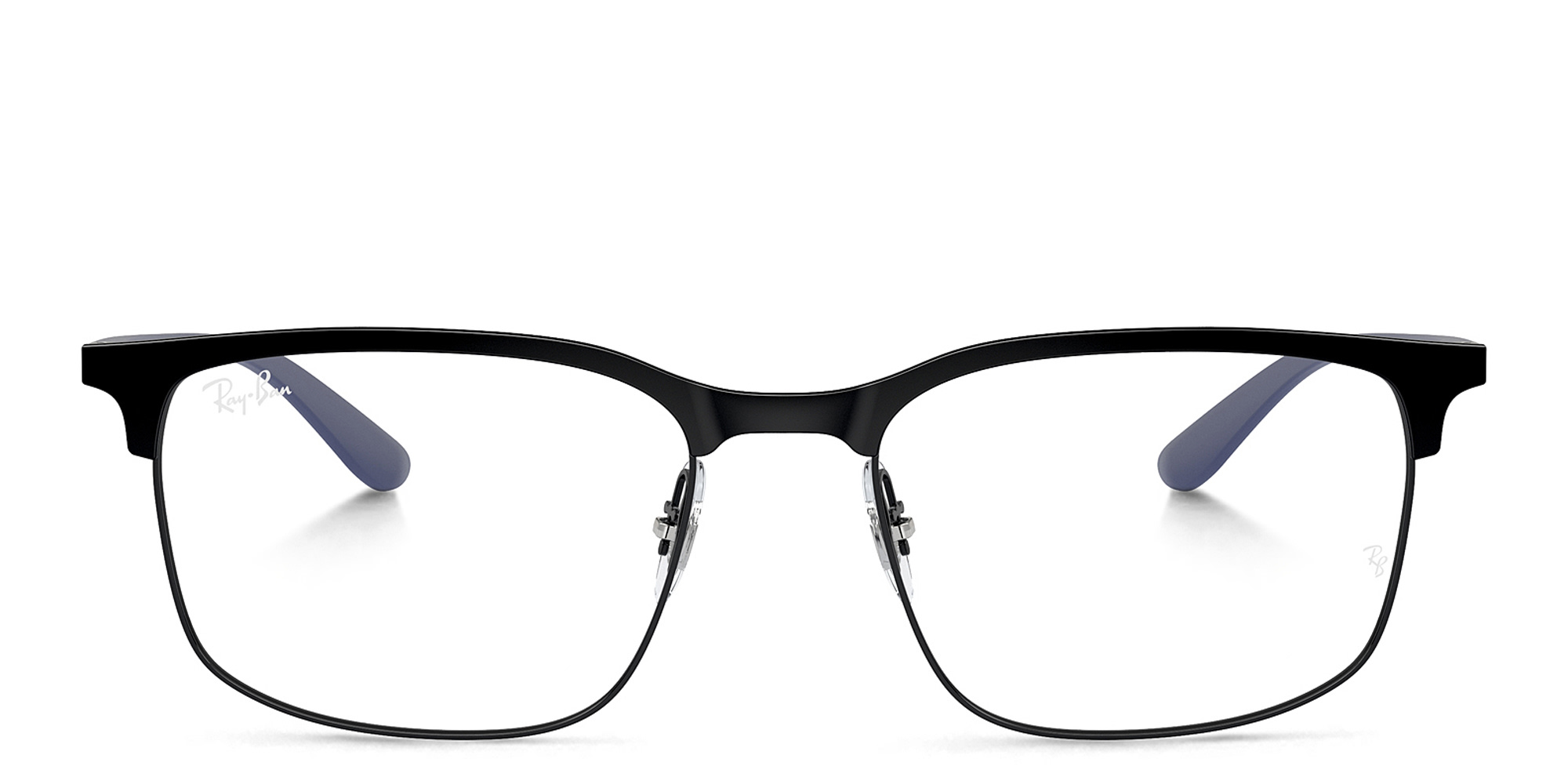 Ray-Ban Optics Unisex Wide Square Eyeglasses in Black – Product Photo 1