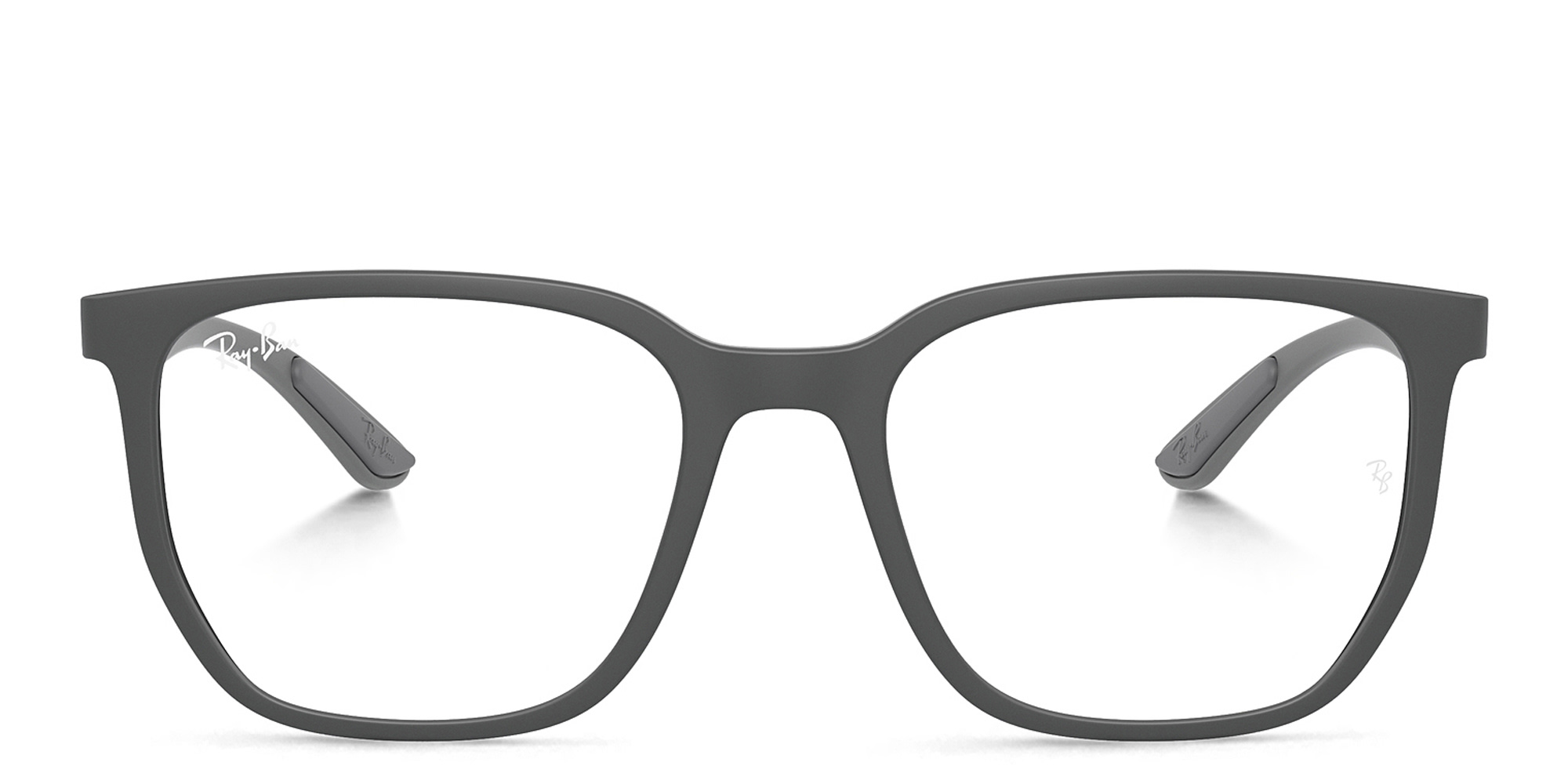 Shop Ray-Ban Optics Unisex Irregular Eyeglasses in Sand Grey online.