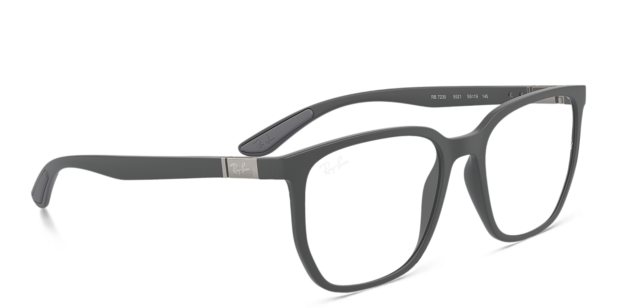 Shop Ray-Ban Optics Unisex Irregular Eyeglasses in Sand Grey online.