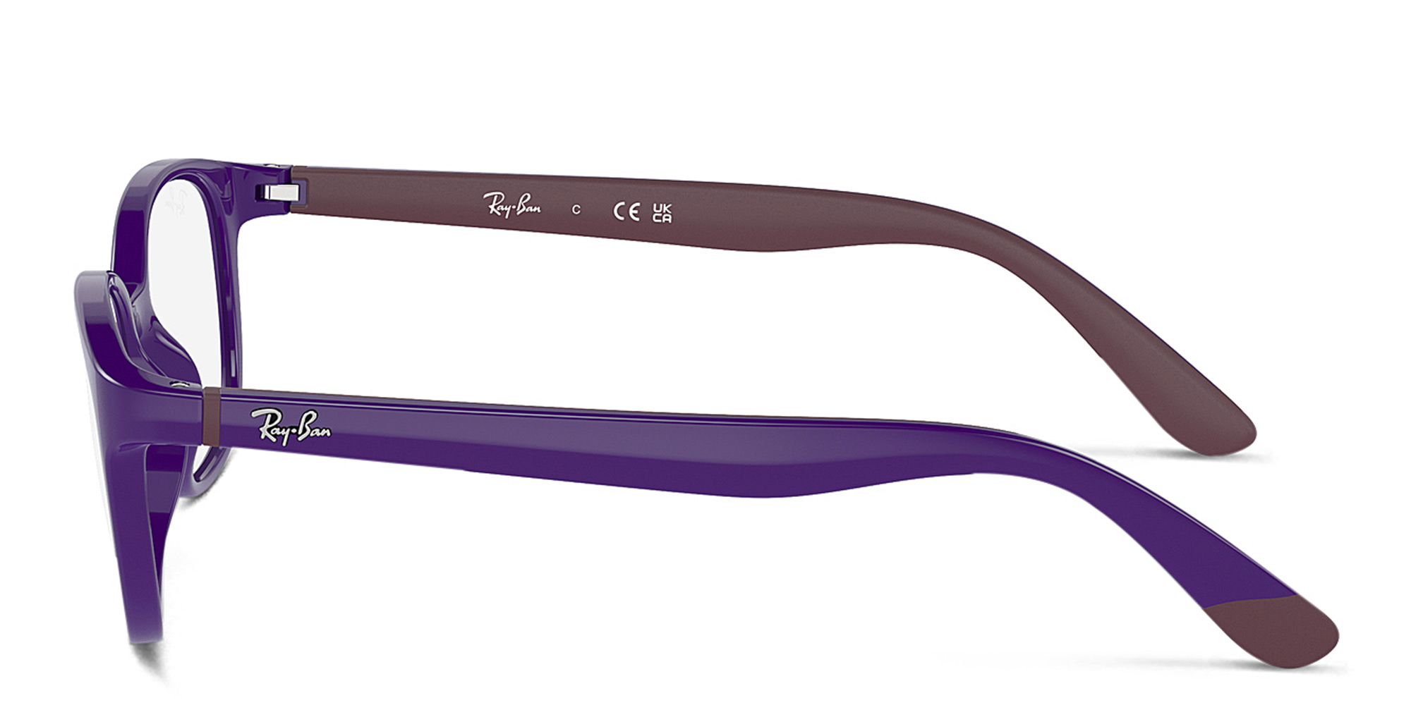 Shop Ray-Ban Junior Optics Kids Panthos Eyeglasses in Purple online.