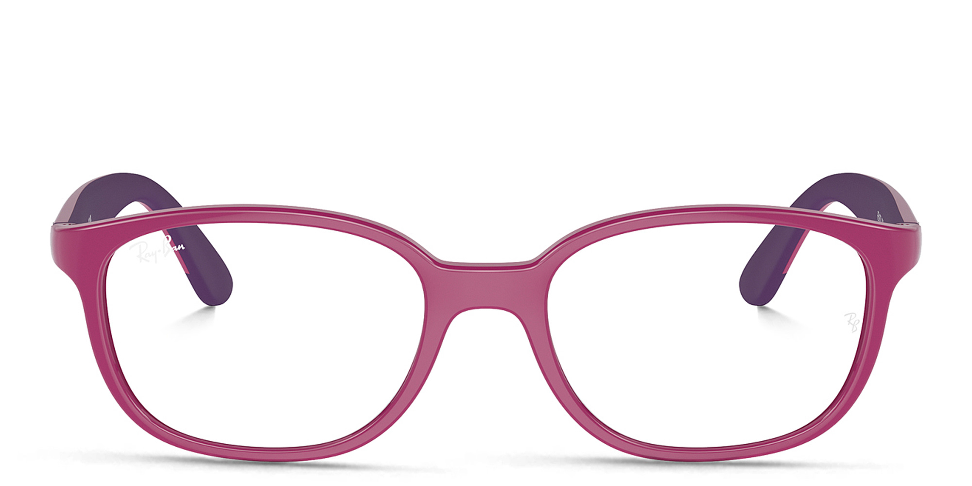 Shop Ray-Ban Junior Optics Kids Round Eyeglasses in Pink online.