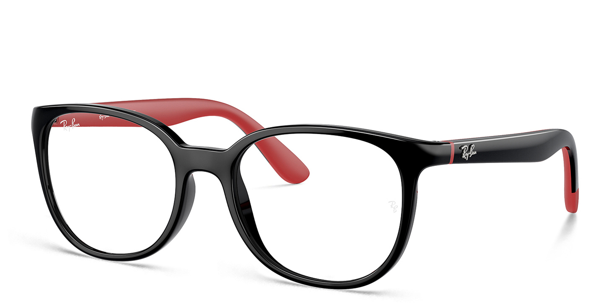 Shop Ray-Ban Junior Optics Kids Panthos Eyeglasses in Black online.