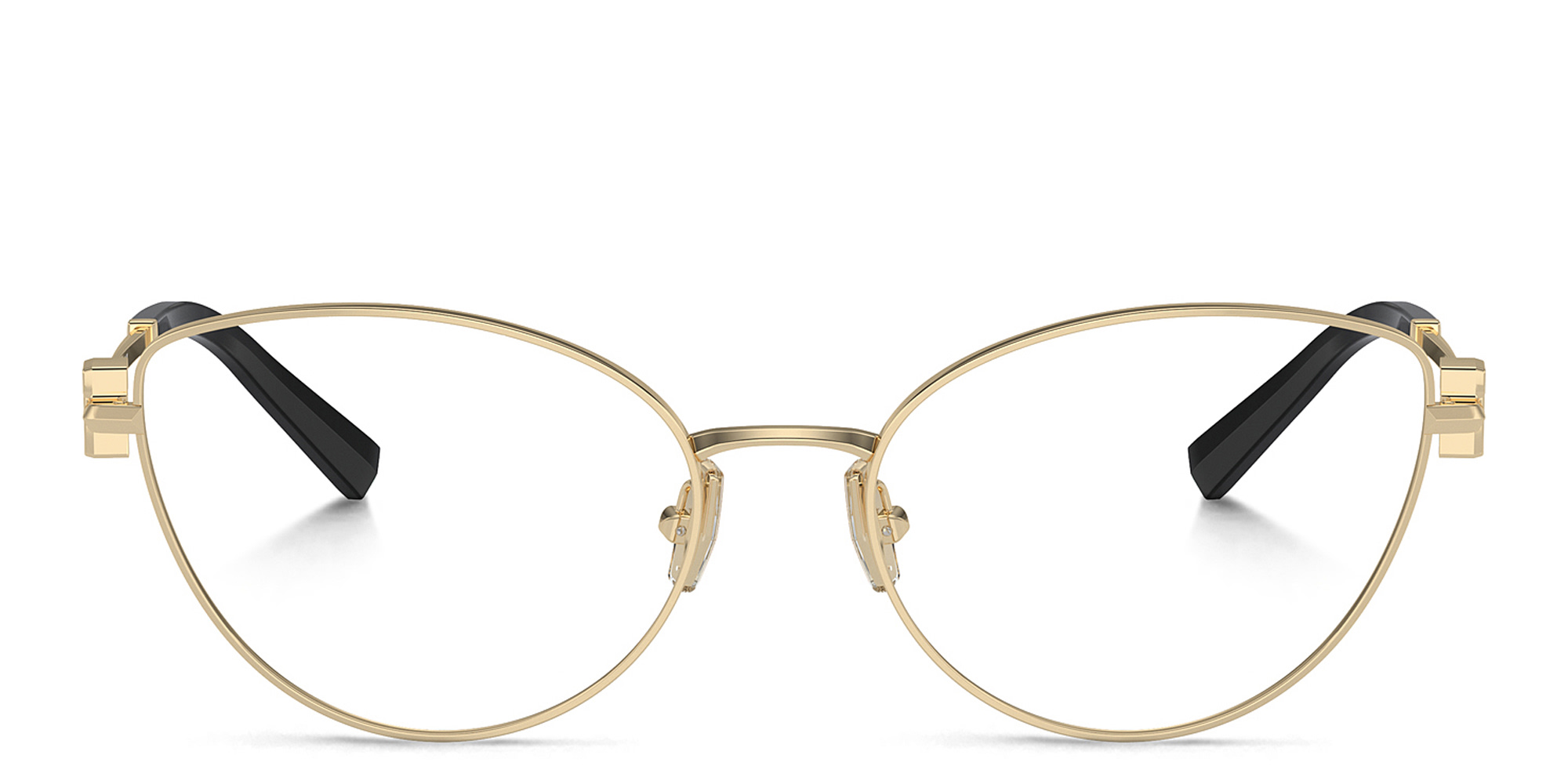 نظارات طبية كات آي بشعار T من تيفاني أند كو بلون ذهبي فاتح - صورة المنتج 1