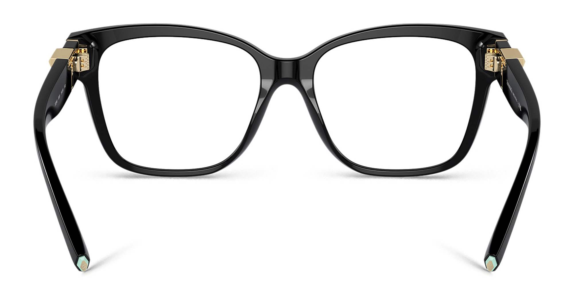 TIFFANY T Deco Square Eyeglasses in Black – Product Photo 4
