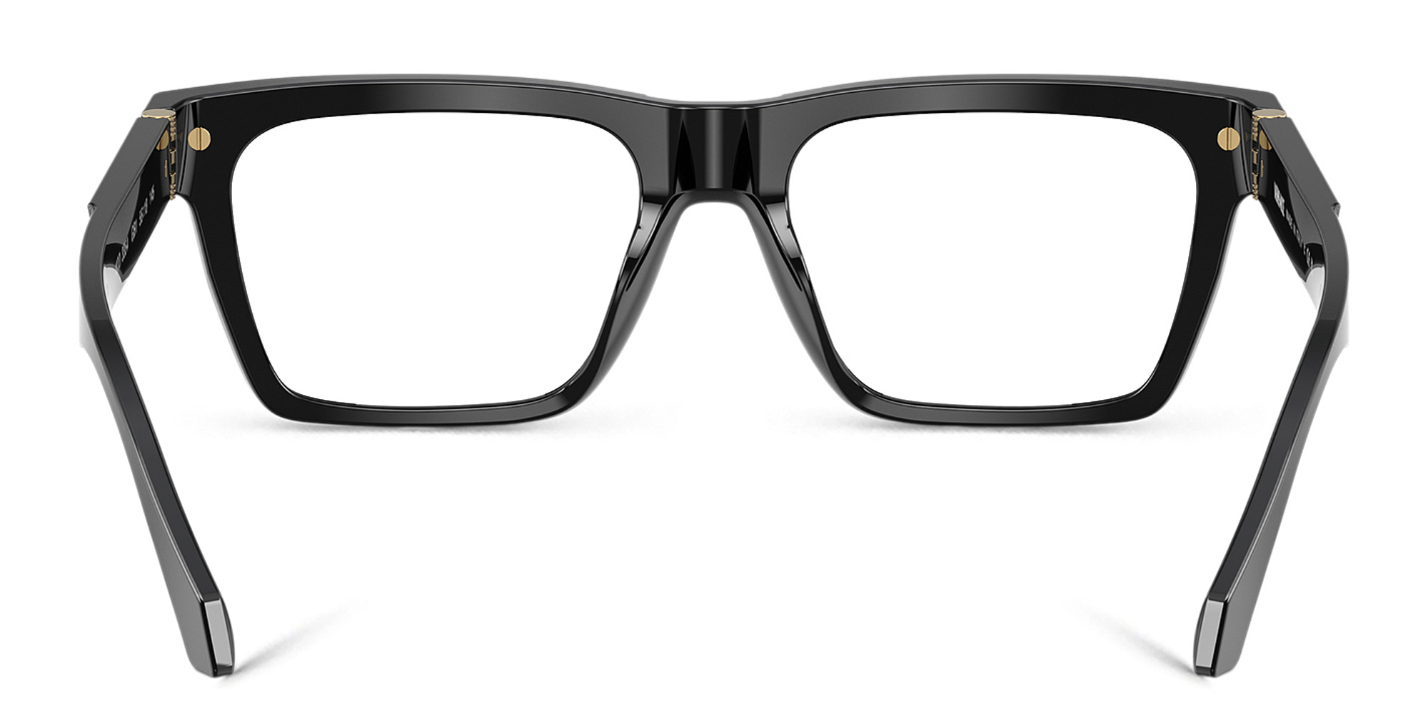 VERSACE Medusa Wide Rectangle Eyeglasses in Black – Product Photo 4