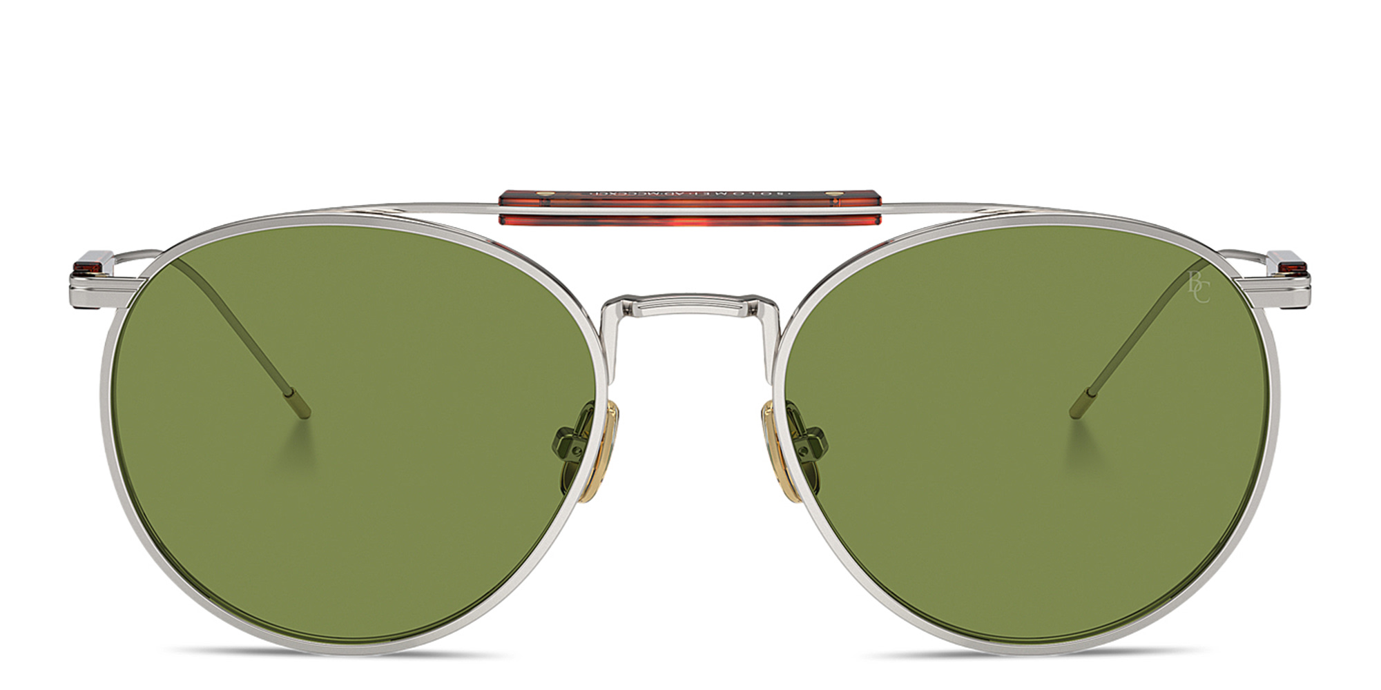 Shop BRUNELLO CUCINELLI Sartorial Sunset Unisex Round Sunglasses in Silver online.