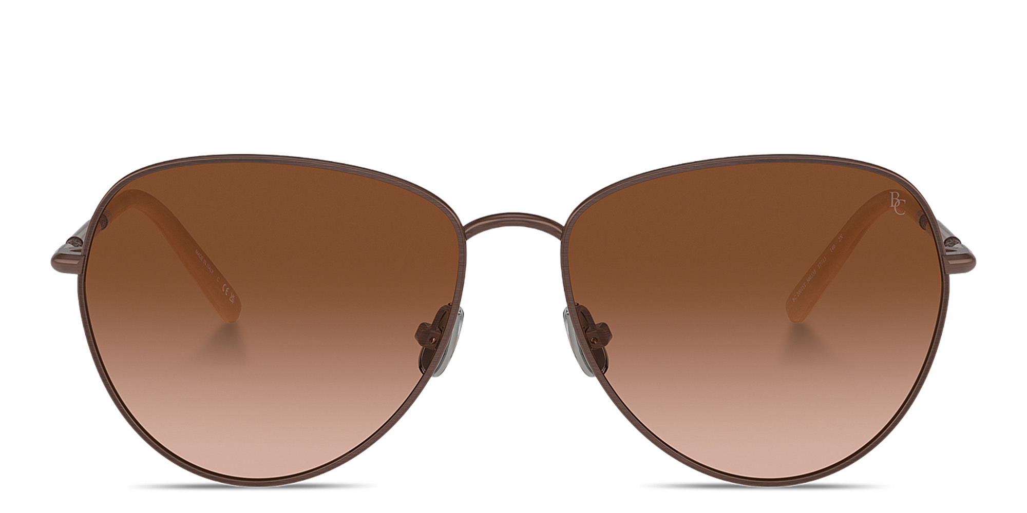 Shop BRUNELLO CUCINELLI Timeless Reflections Aviator Sunglasses in Brown online.