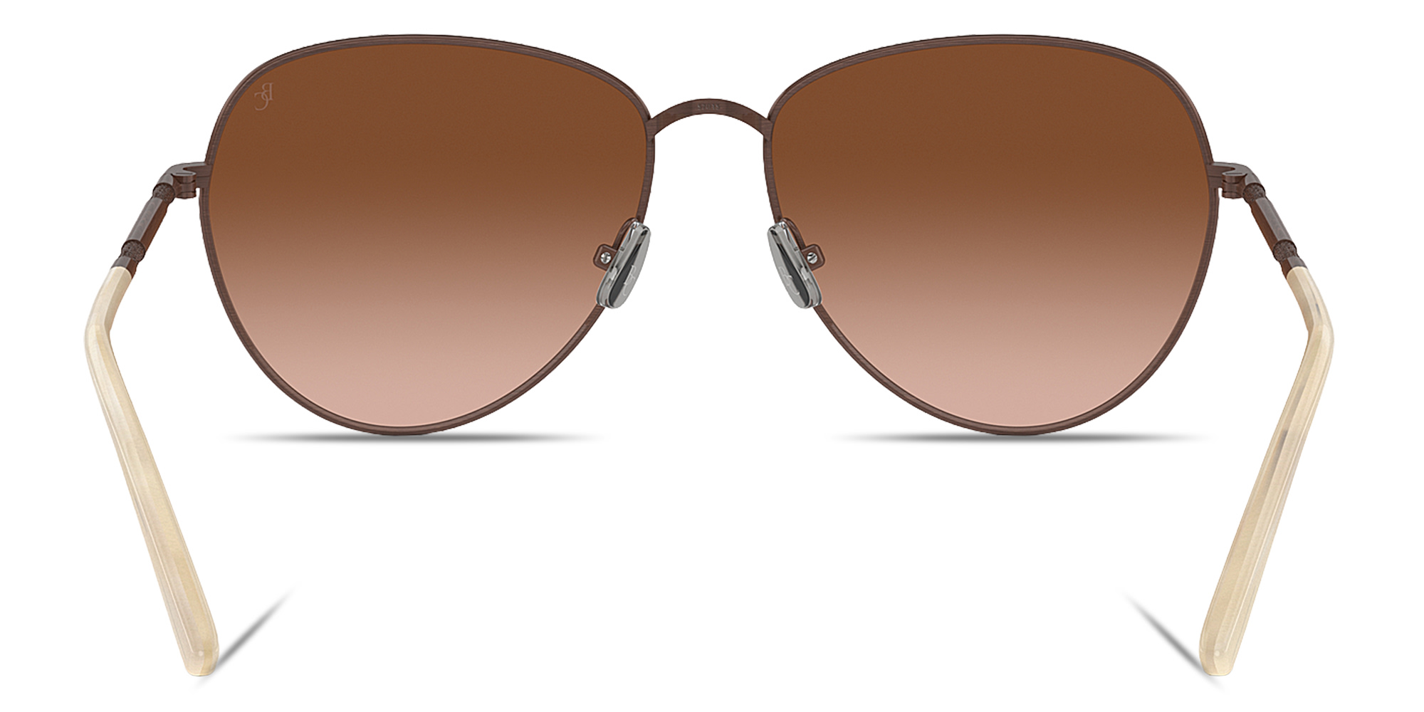 Shop BRUNELLO CUCINELLI Timeless Reflections Aviator Sunglasses in Brown online.
