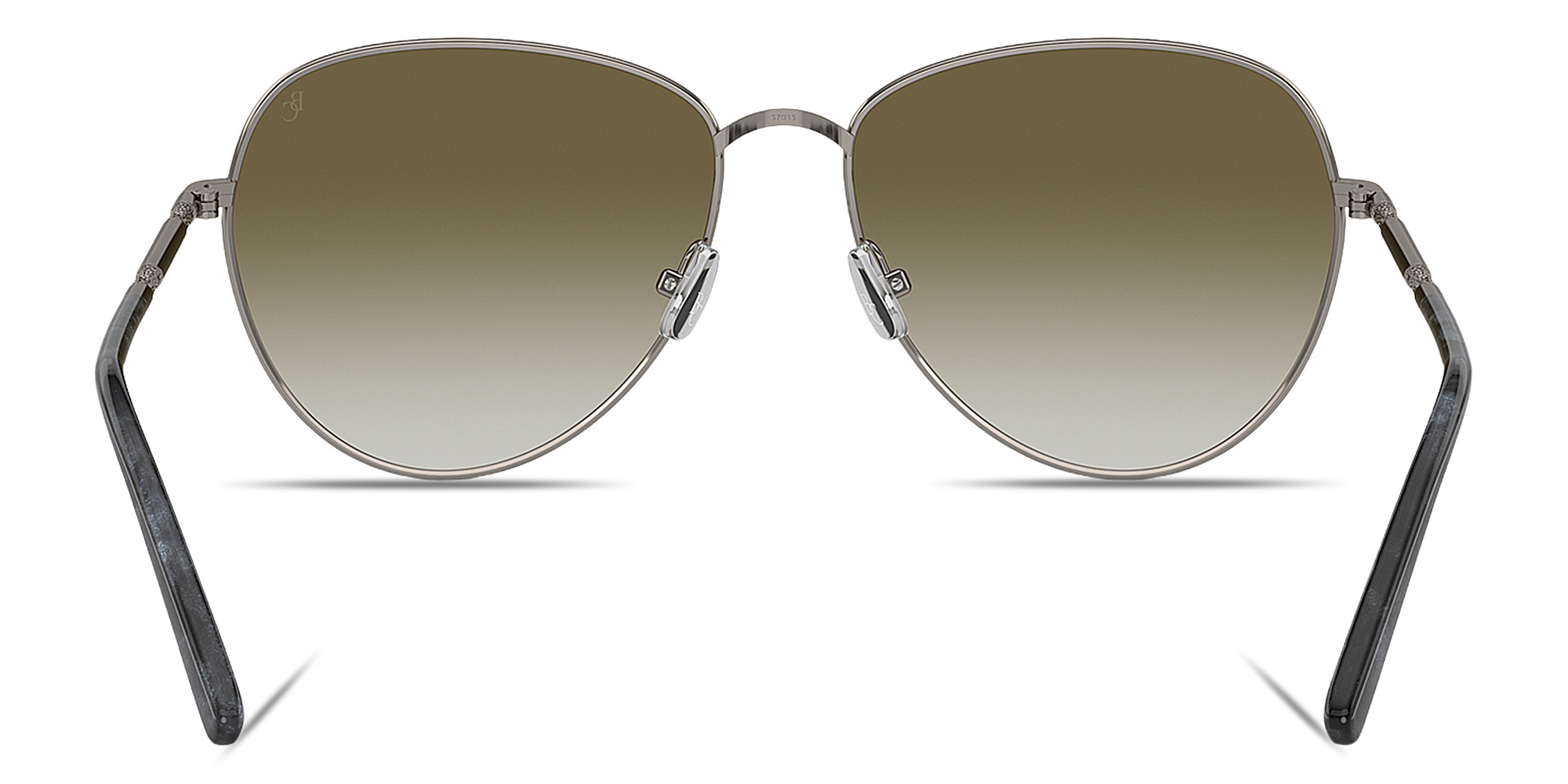 Shop BRUNELLO CUCINELLI Timeless Reflections Aviator Sunglasses in Grey online.