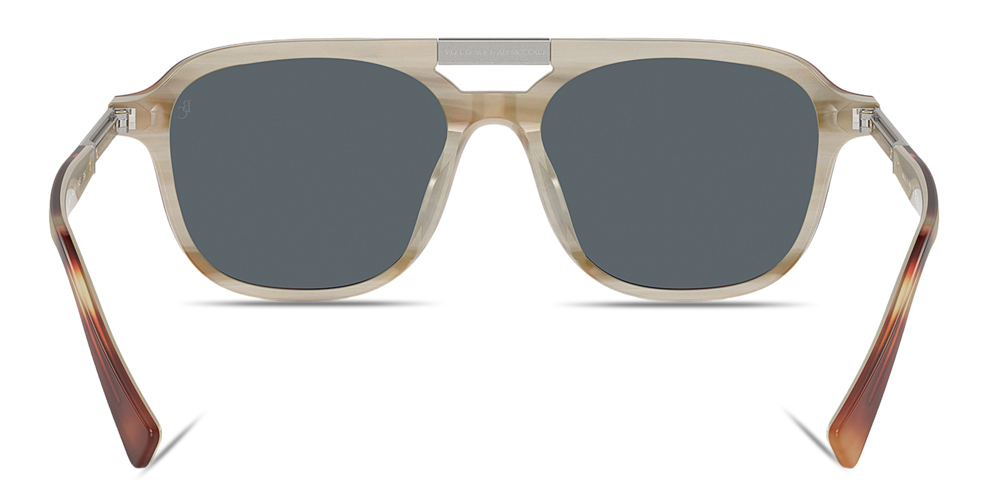 Shop BRUNELLO CUCINELLI Sartorial Sunset Aviator Sunglasses in Polished Havana online.