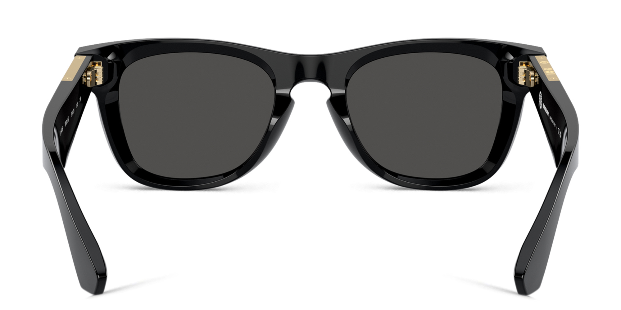 نظارات شمسية مربّعة بشعار العلامة من بربري بلون أسود - صورة المنتج 4