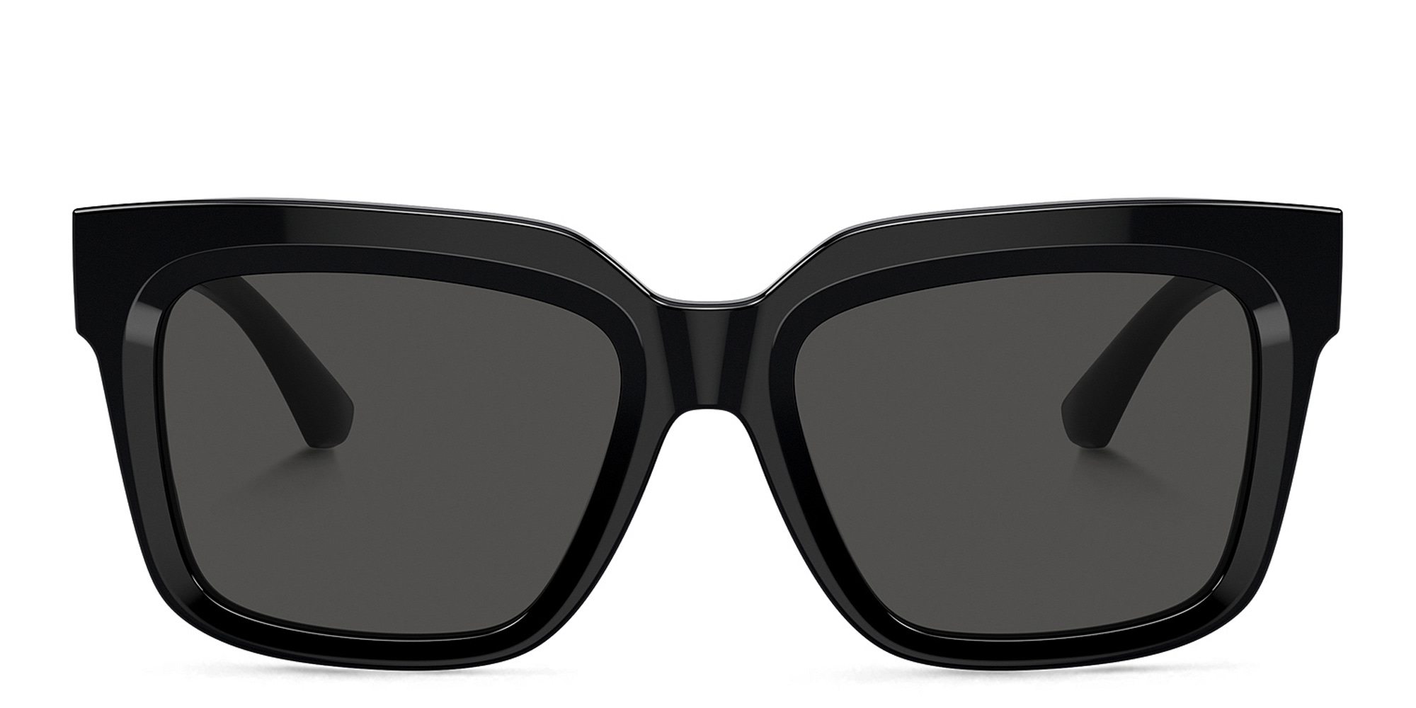 Shop BURBERRY TB Motif Square Sunglasses in Black online.