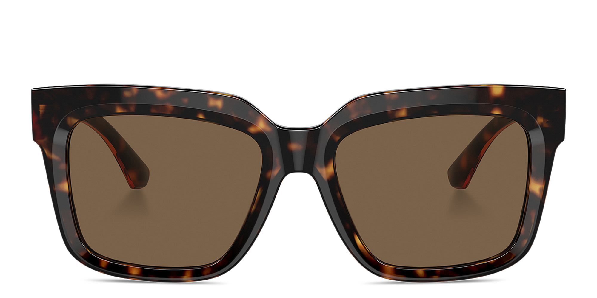 Shop BURBERRY TB Motif Square Sunglasses in Havana online.