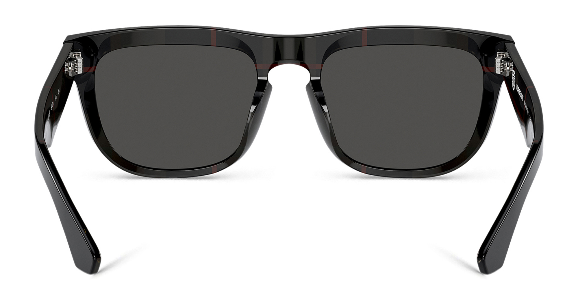Shop BURBERRY Logo Square Sunglasses in Black online.