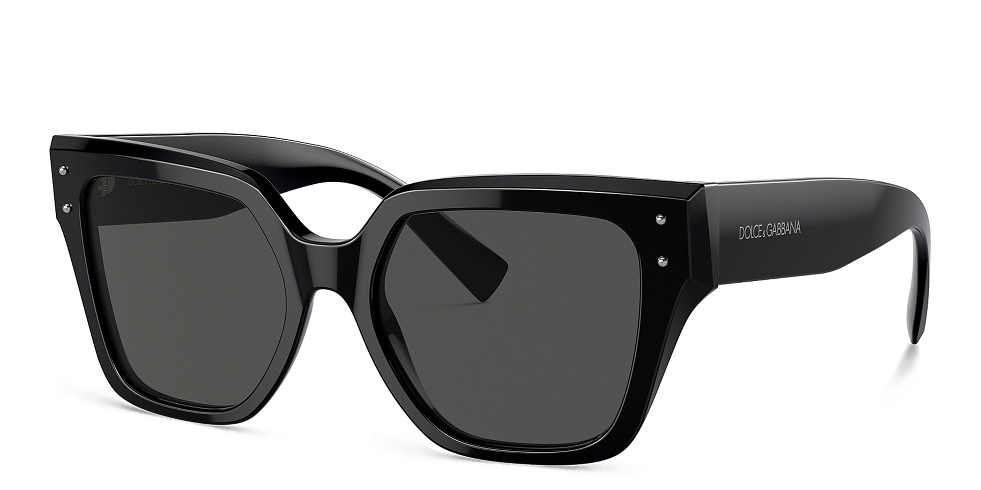 Dolce & Gabbana Logo Square Sunglasses in Black – Product Photo 2