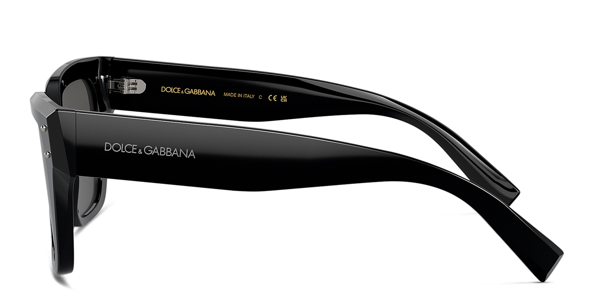 Dolce & Gabbana Logo Square Sunglasses in Black – Product Photo 3
