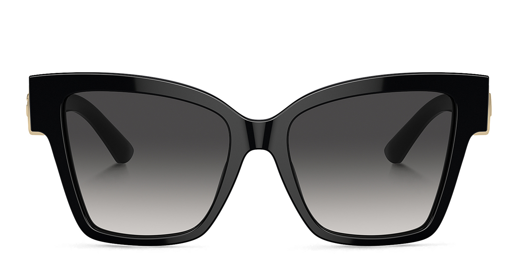 Shop Dolce & Gabbana Logo Square Sunglasses in Black online.