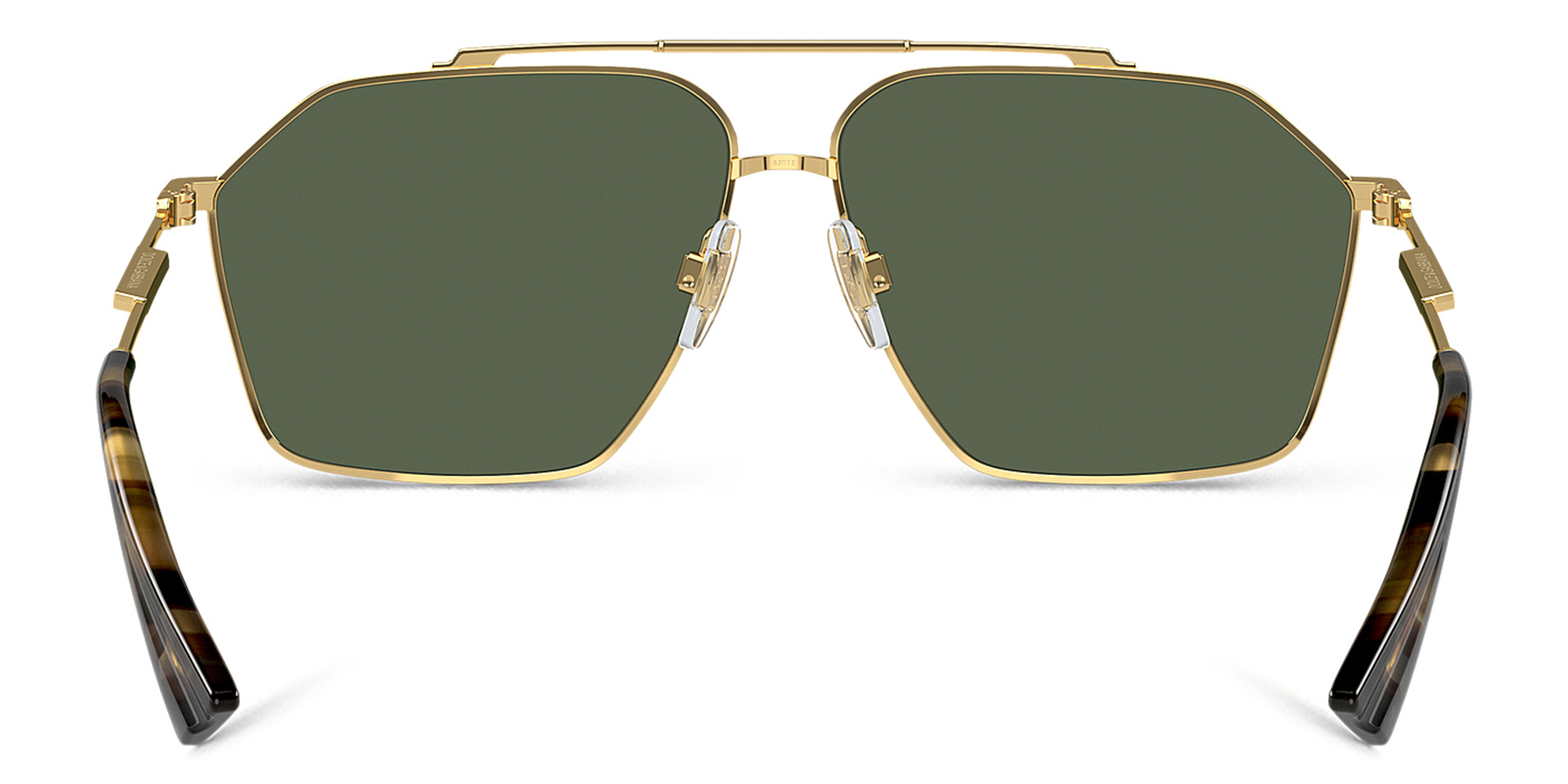 Dolce & Gabbana Logo Aviator Sunglasses in Gold – Product Photo 4