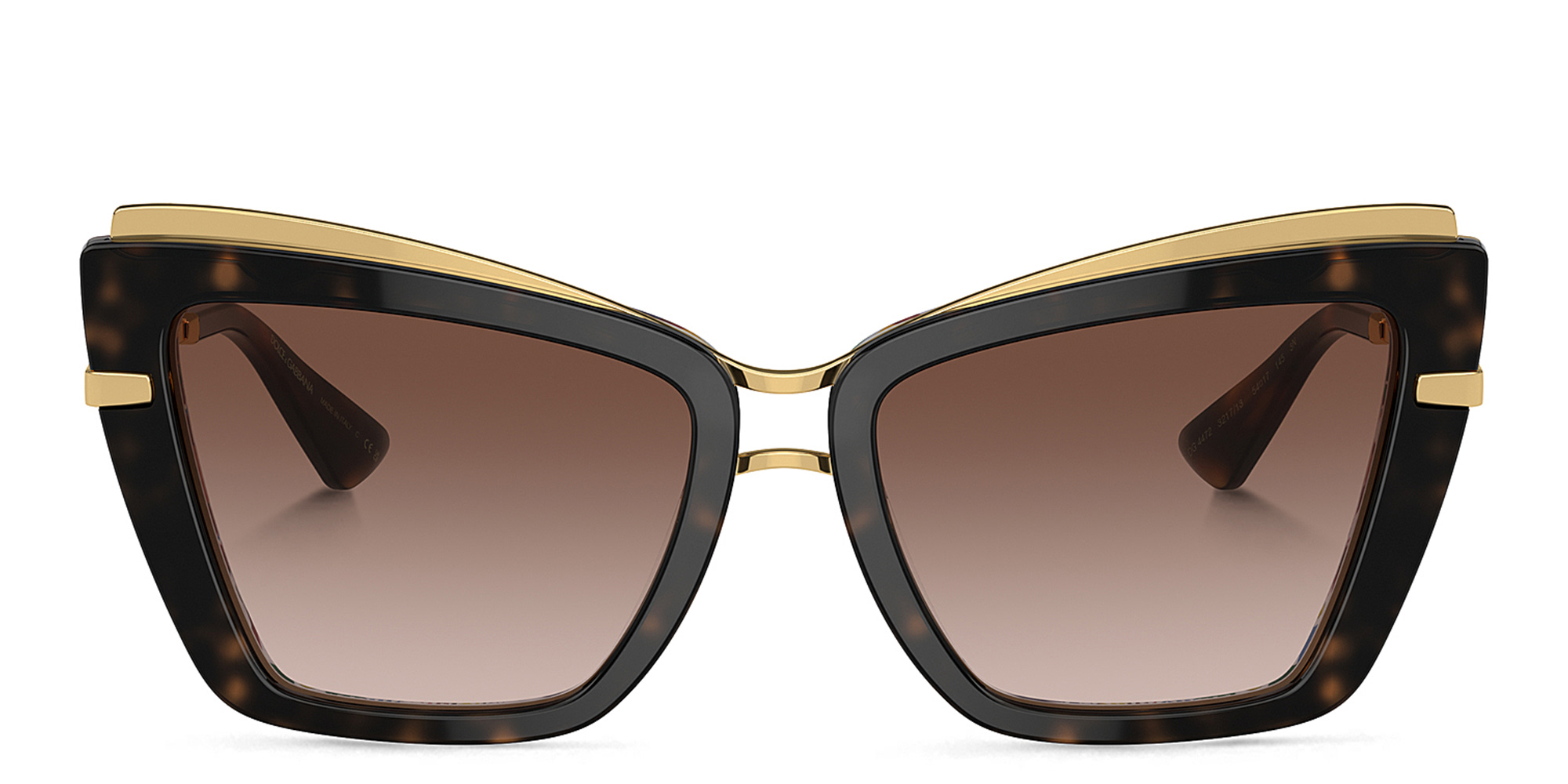 Dolce & Gabbana Logo Cat-Eye Sunglasses in Havana – Product Photo 1