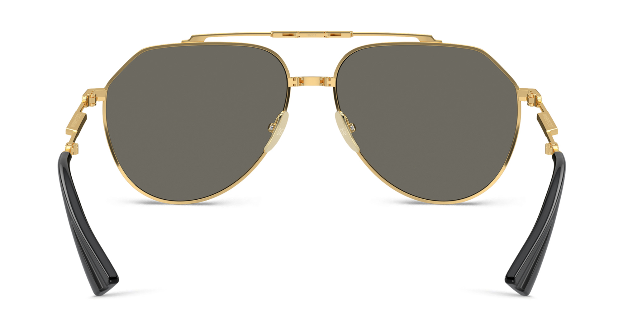 تسوق نظارات شمسية أفياتور بشعار العلامة دولتشي آند غابانا بلون ذهبي أونلاين.