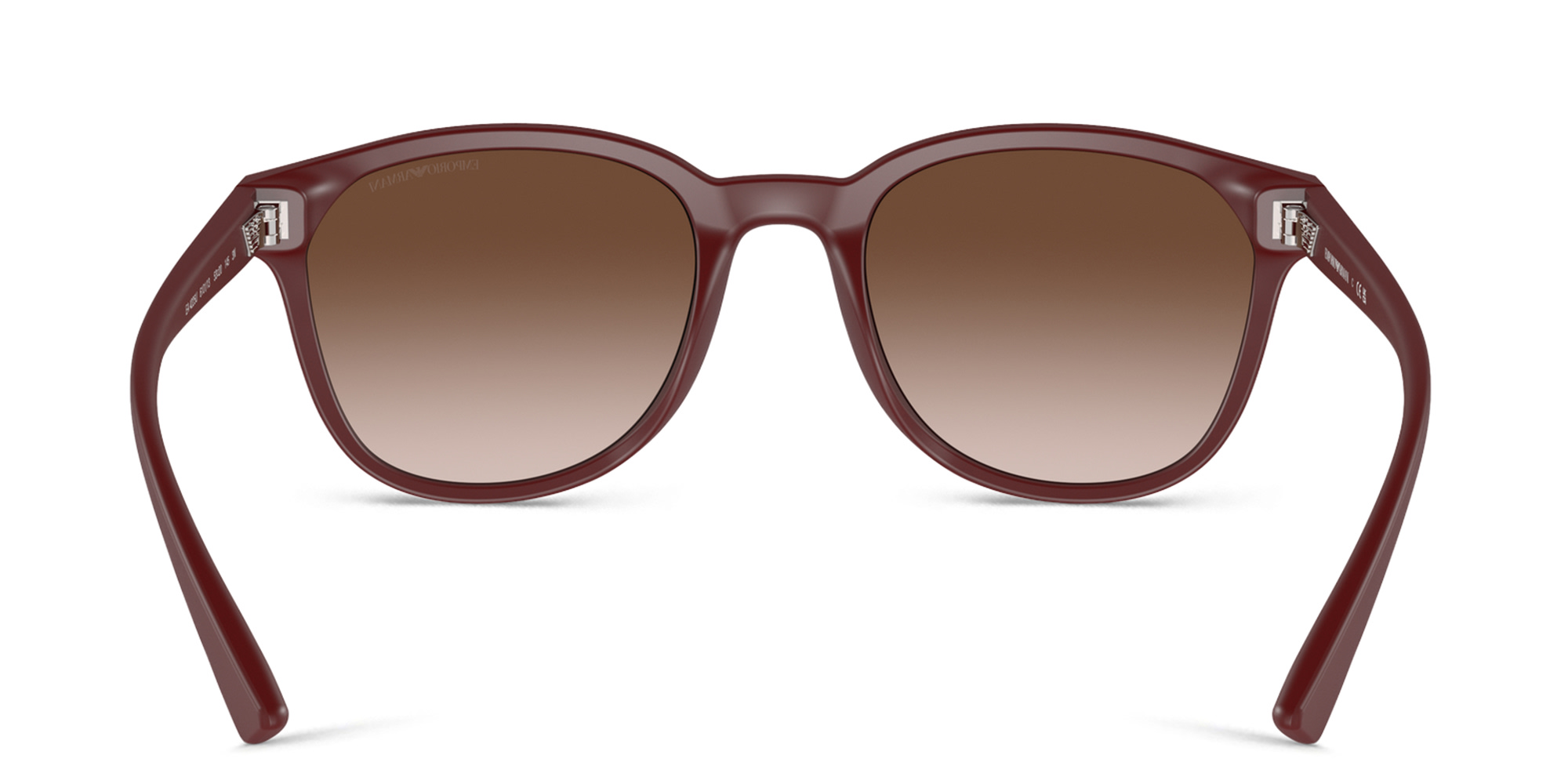 Emporio Armani Logo Panthos Sunglasses in Matte Bordeaux – Product Photo 4