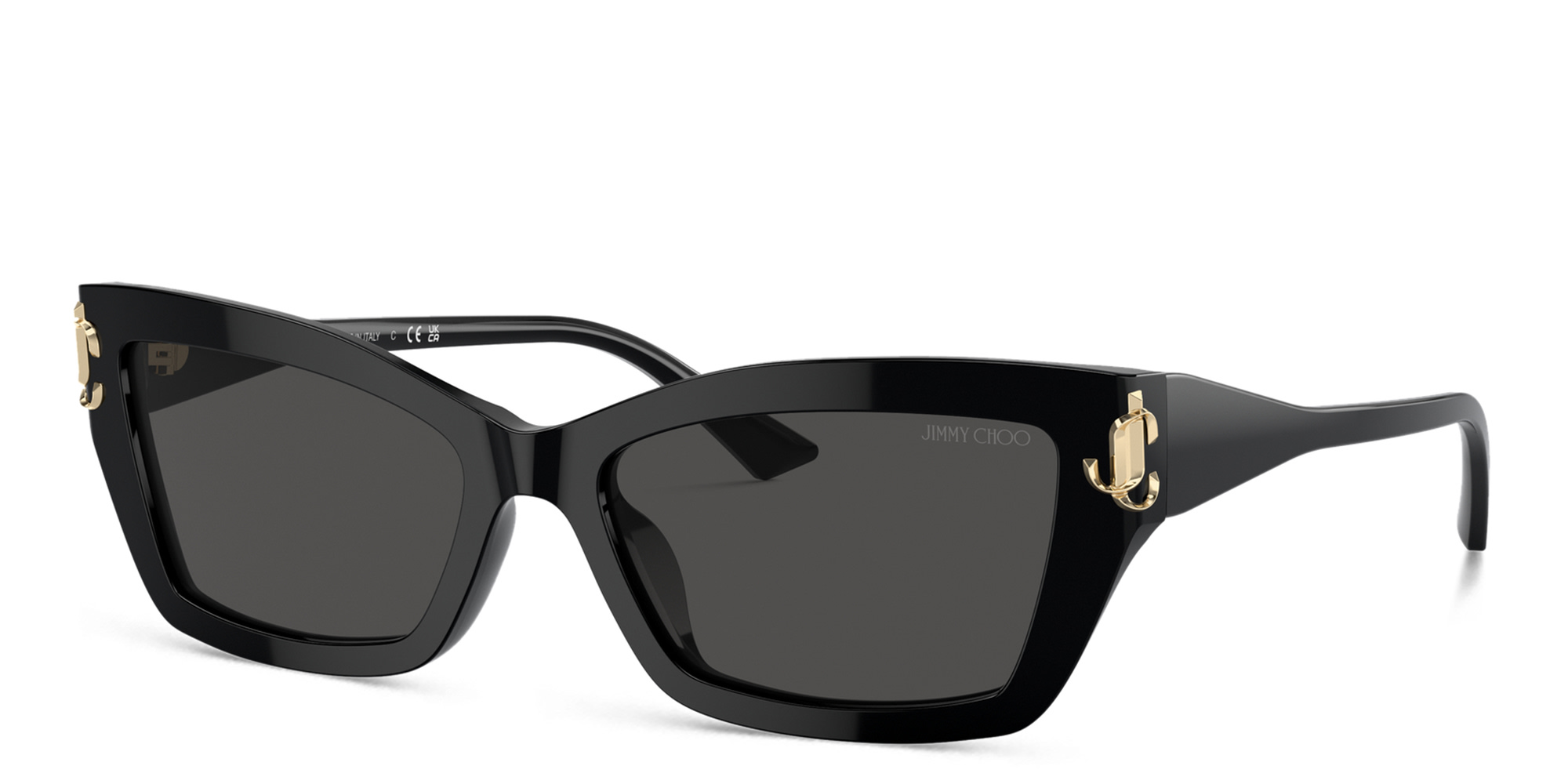 JIMMY CHOO JC Motif Cat-Eye Sunglasses in Black – Product Photo 2