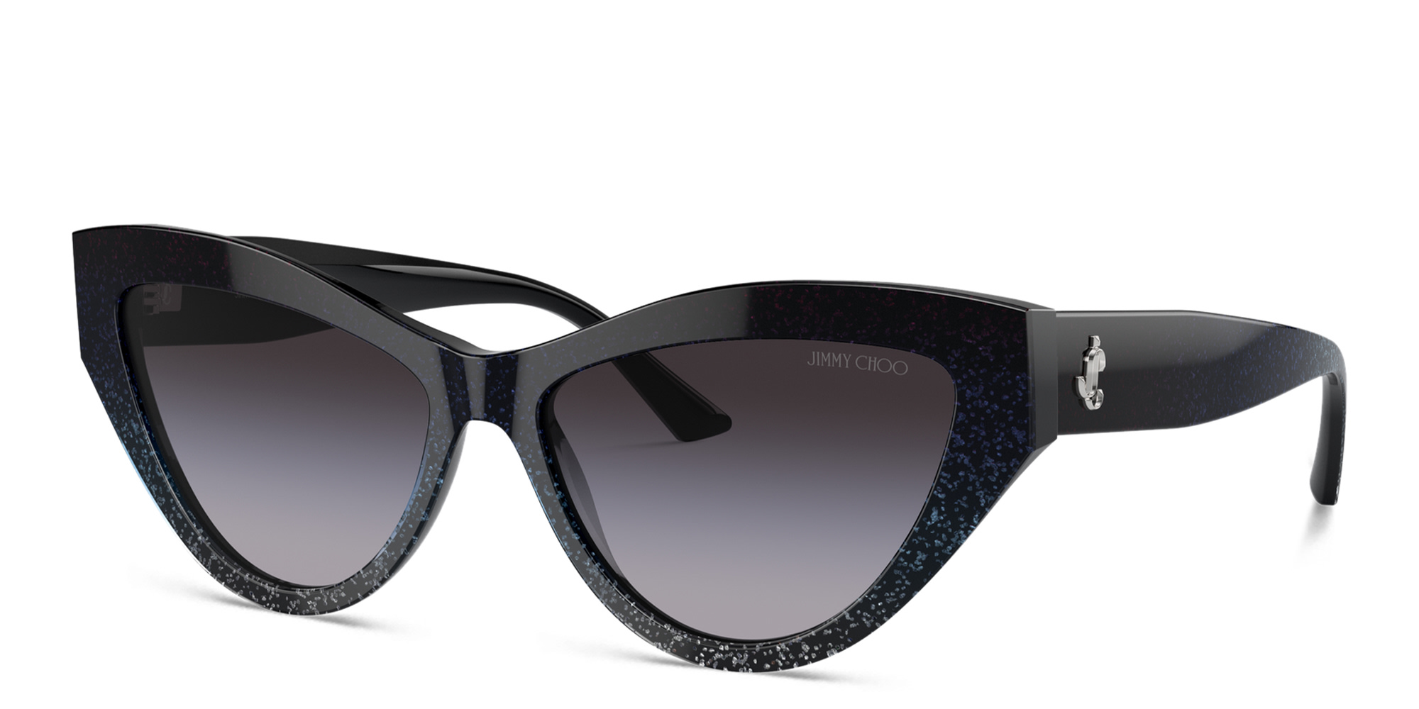 JIMMY CHOO JC Motif Cat-Eye Sunglasses in Black – Product Photo 2