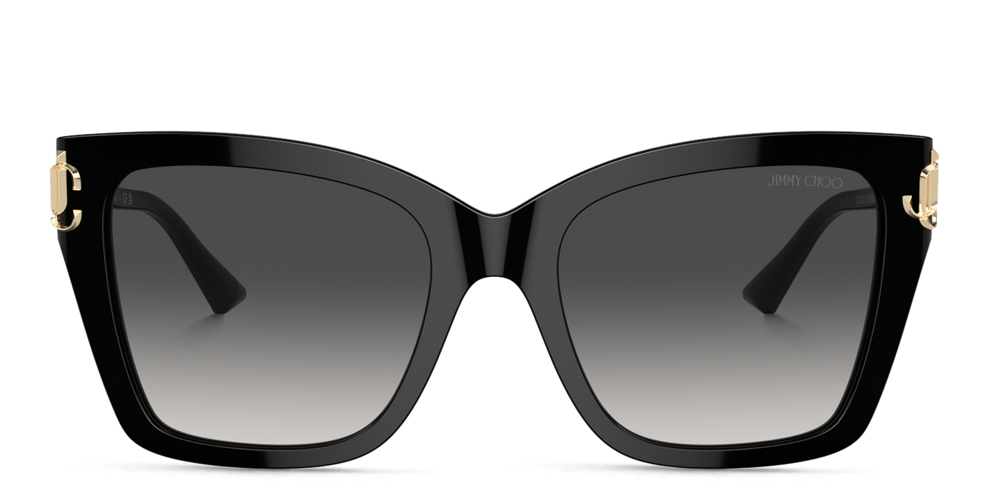 تسوق نظارات شمسية مربّعة بشعار JC جيمي تشو بلون أسود أونلاين.