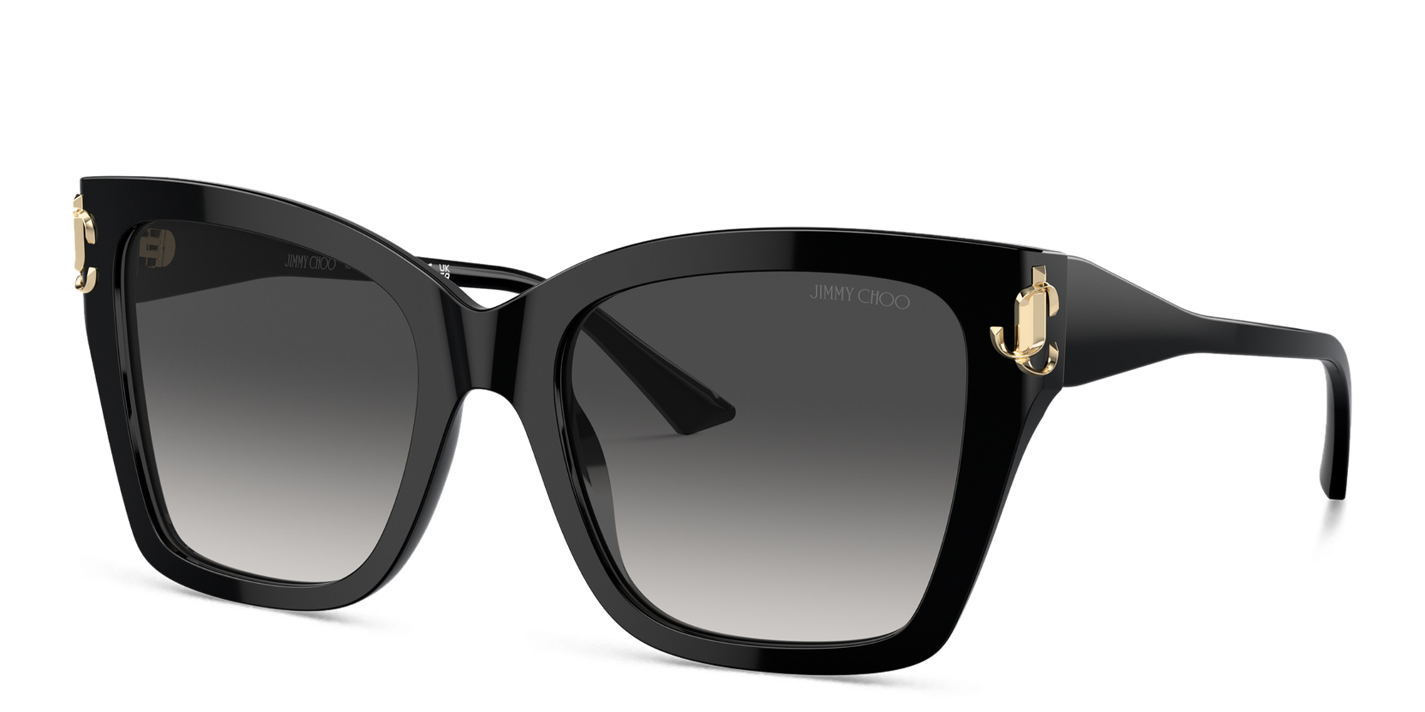 تسوق نظارات شمسية مربّعة بشعار JC جيمي تشو بلون أسود أونلاين.