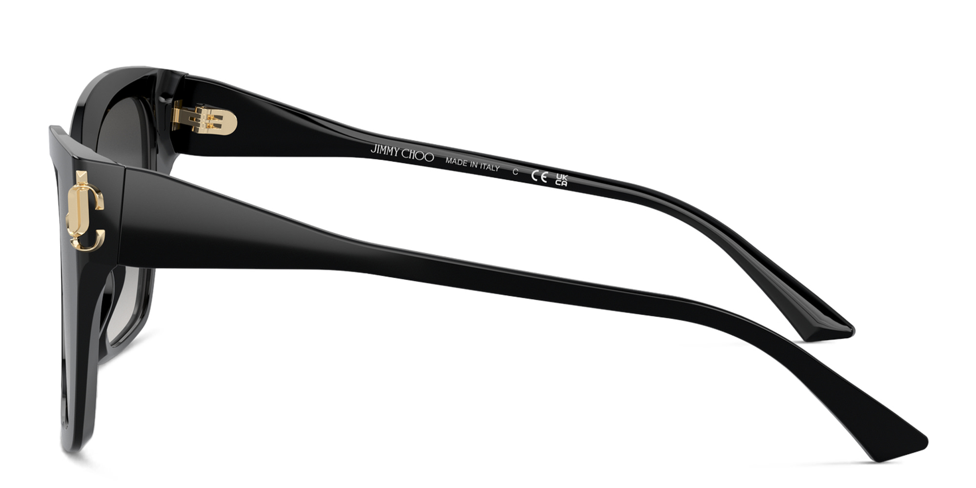 تسوق نظارات شمسية مربّعة بشعار JC جيمي تشو بلون أسود أونلاين.