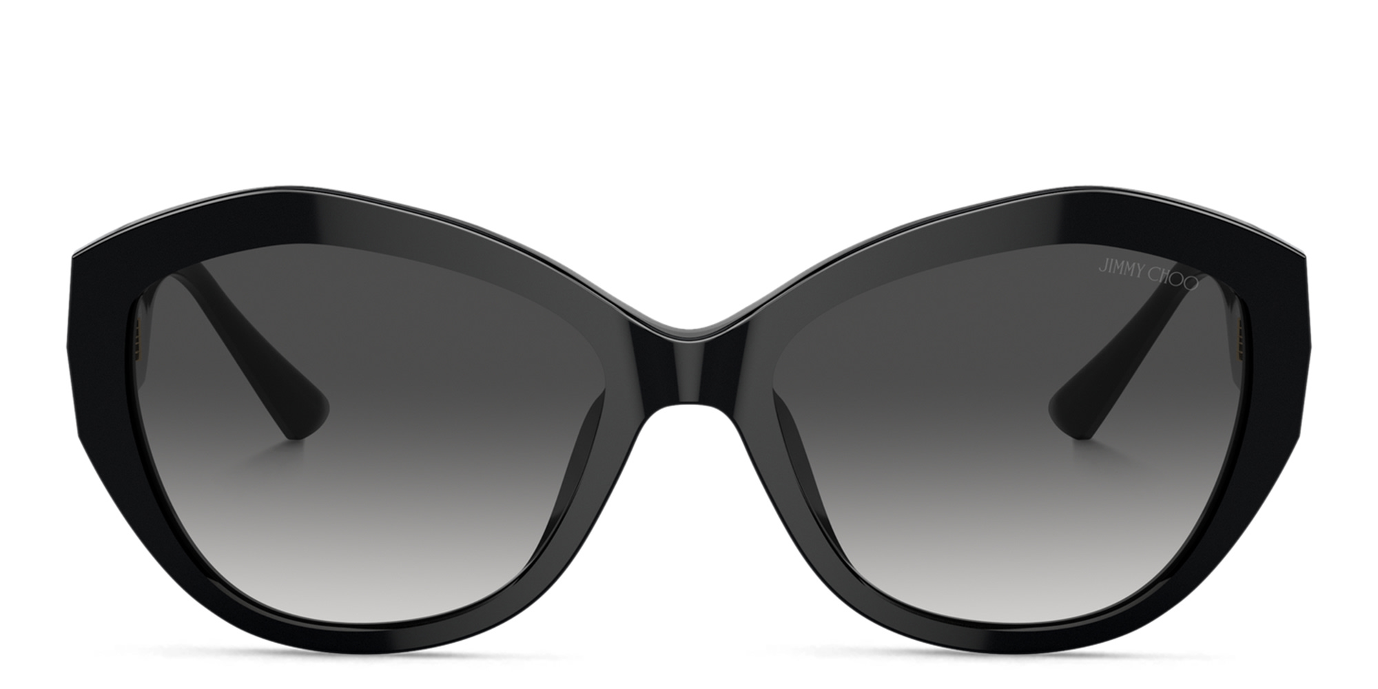Shop JIMMY CHOO JC Motif Cat-Eye Sunglasses in Black online.