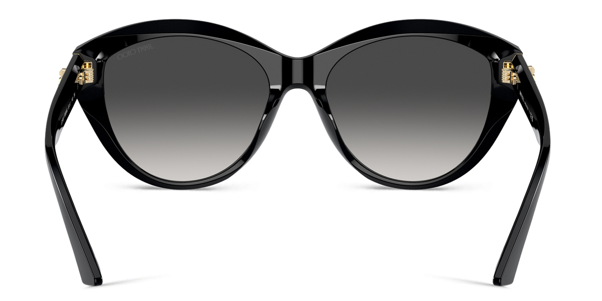 Shop JIMMY CHOO JC Motif Round Sunglasses in Black online.