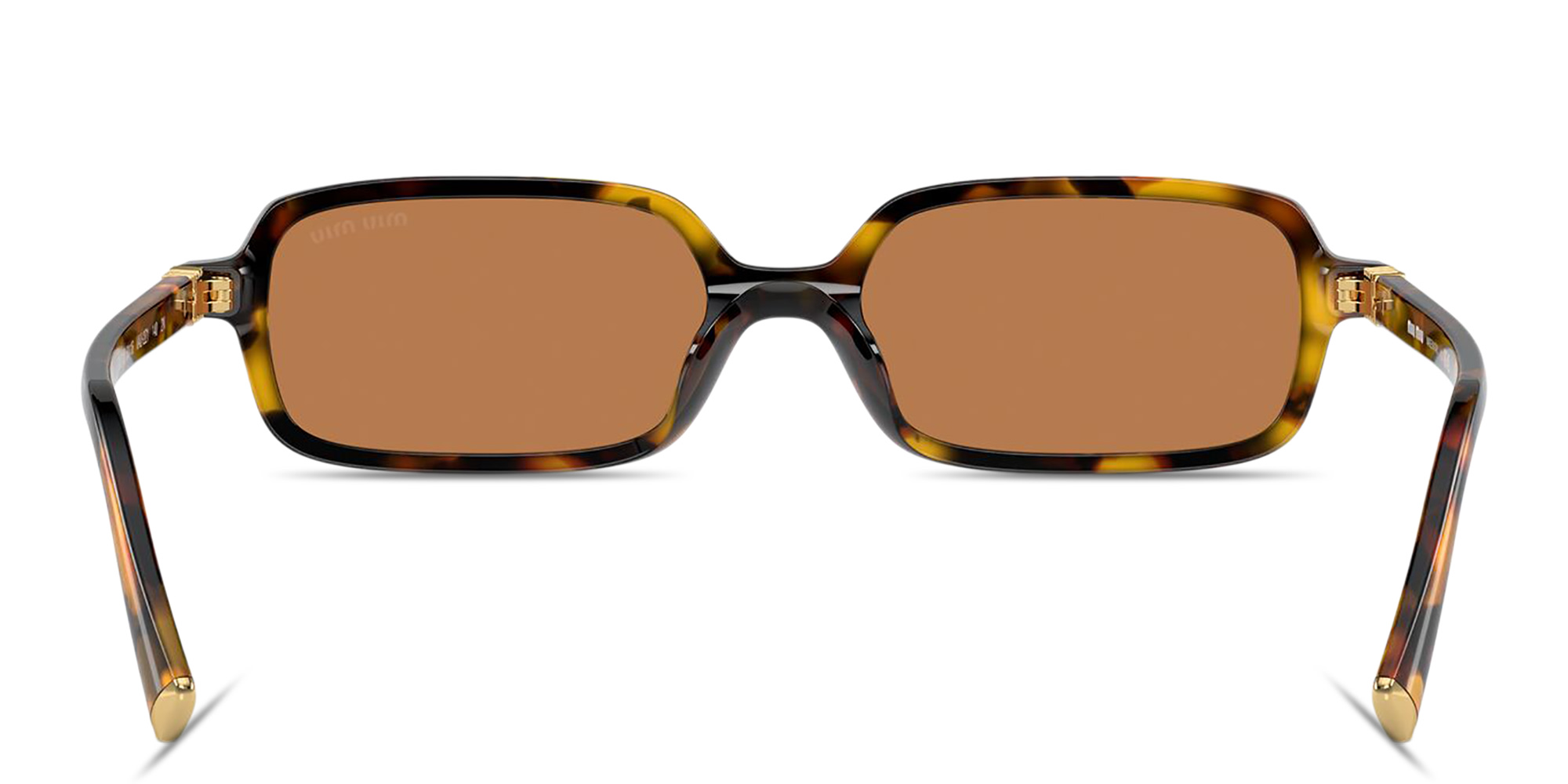 نظارات شمسية ريجارد بإطار مستطيل من ميو ميو بلون مموه - صورة المنتج 4