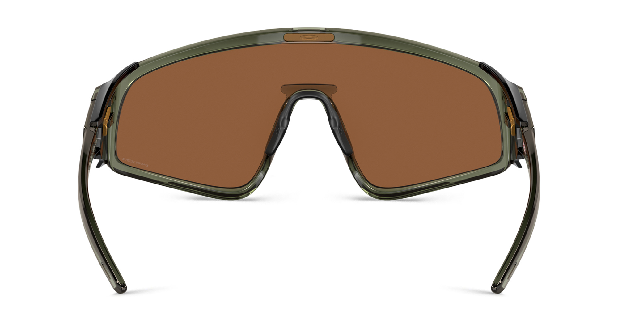 Shop Oakley Latch Panel Unisex Mask Sunglasses in Green online.