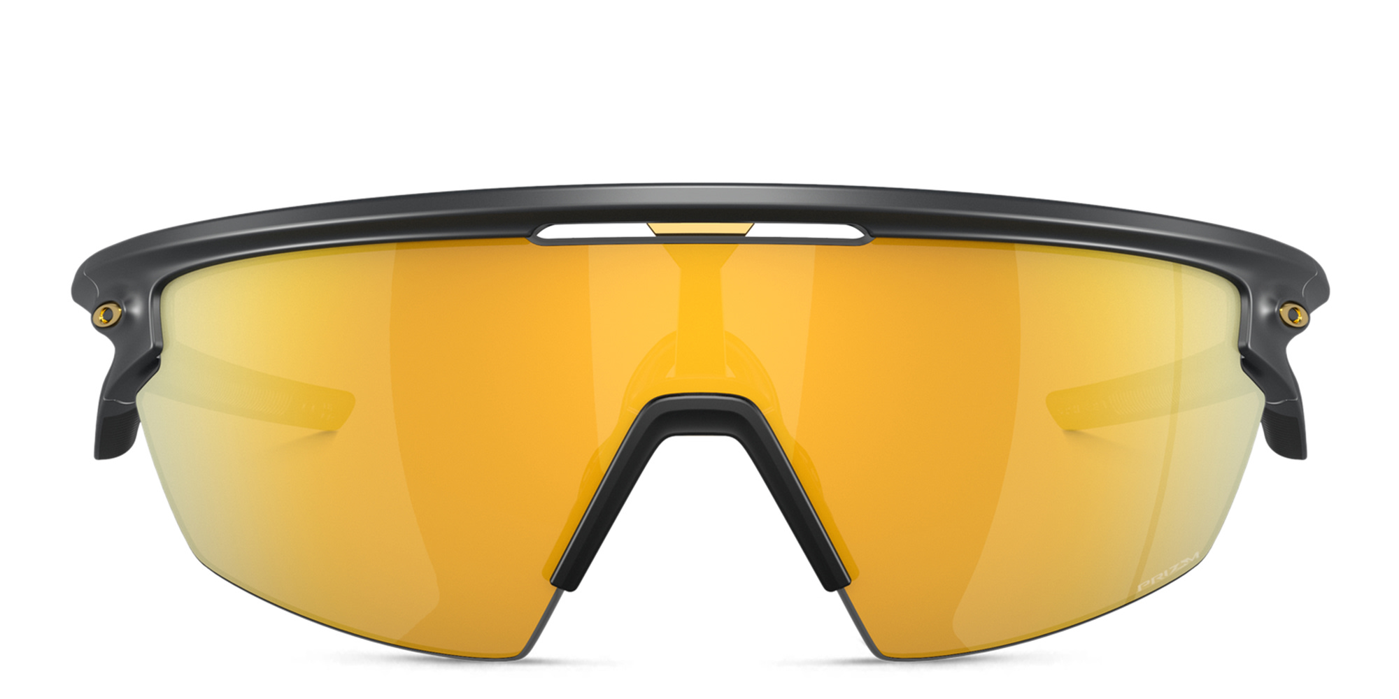 Shop Oakley Sphaera Unisex Half-Rim Mask Sunglasses in Black online.