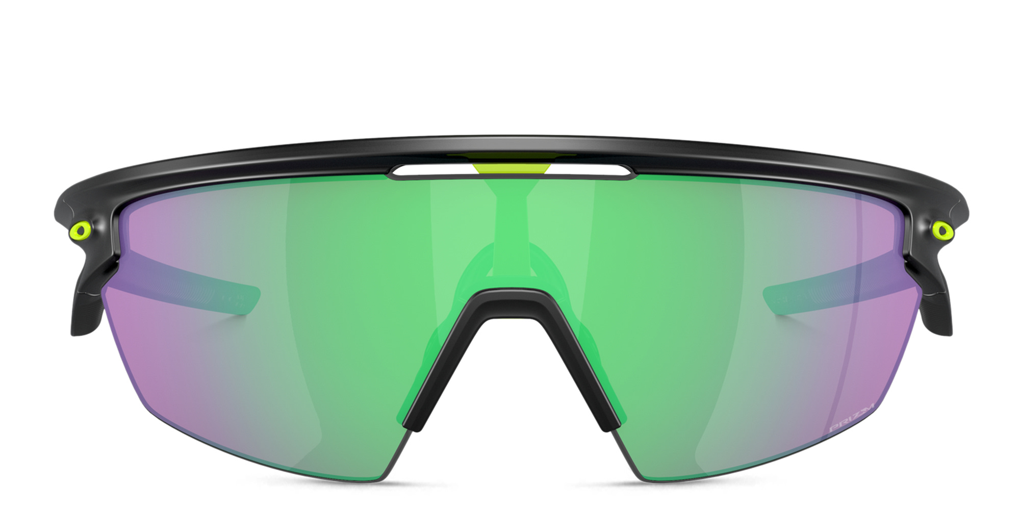 تسوق نظارات شمسية سفاييرا بإطار نصفي على شكل قناع للجنسين اوكلي بلون أسود أونلاين.