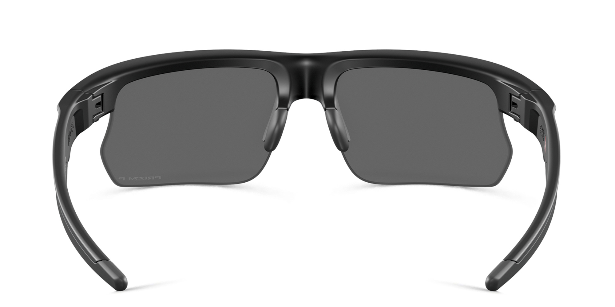 Shop Oakley BiSphaera Unisex Half-Rim Wide Rectangle Sunglasses in Black online.